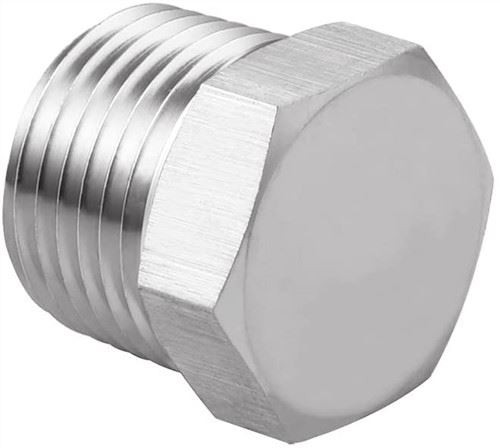 Conector de rosca de cabeça hexagonal externo NPT macho de aço inoxidável 304
