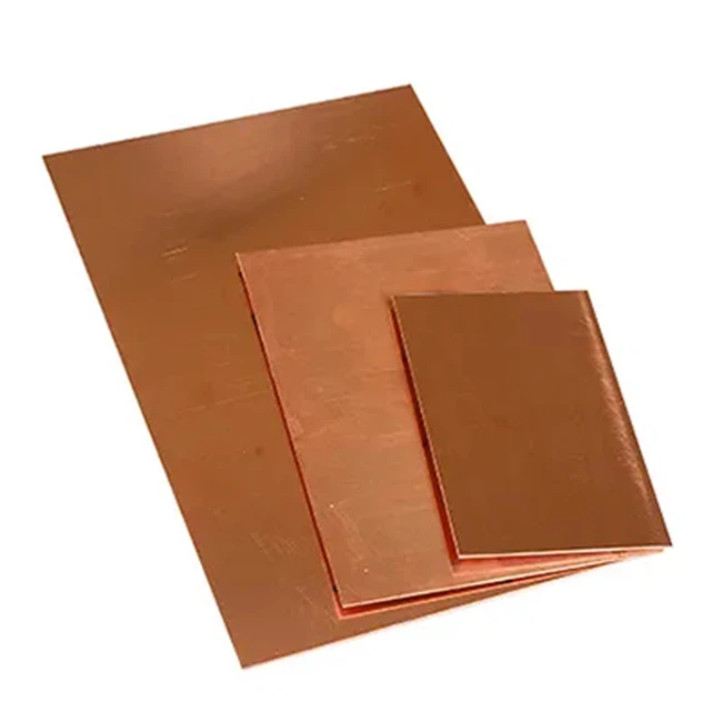 Folha de cobre com corte de precisão C28000